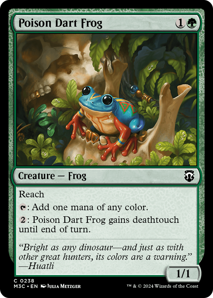 Poison Dart Frog (Ripple Foil) [Modern Horizons 3 Commander] | Enigma On Main