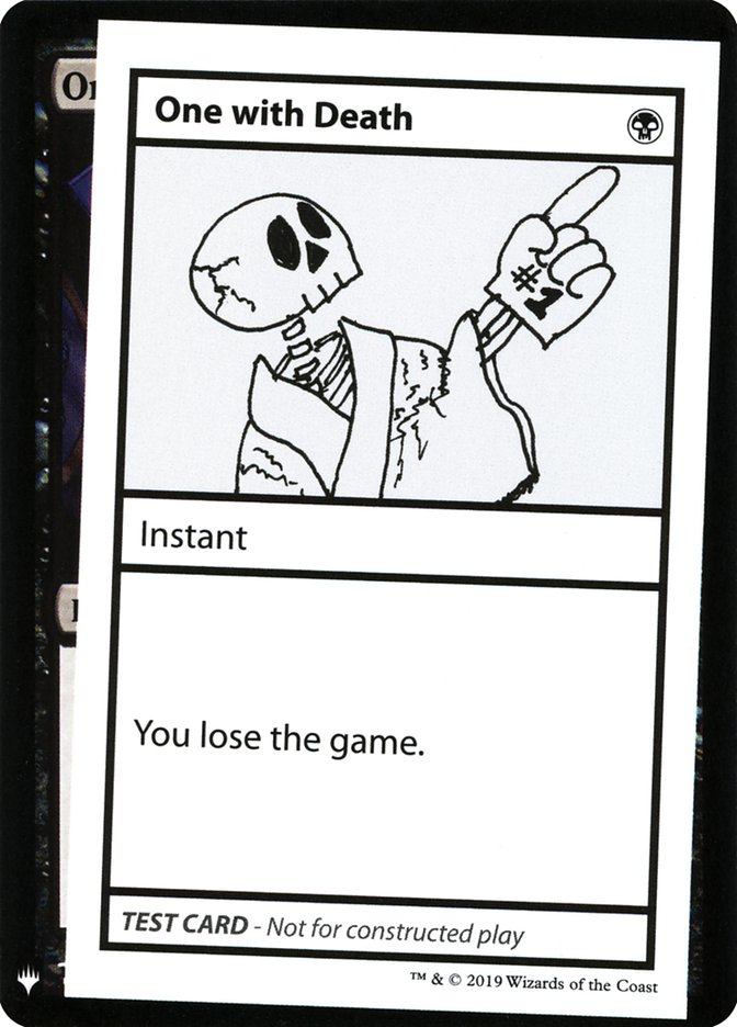 One with Death [Mystery Booster Playtest Cards] | Enigma On Main