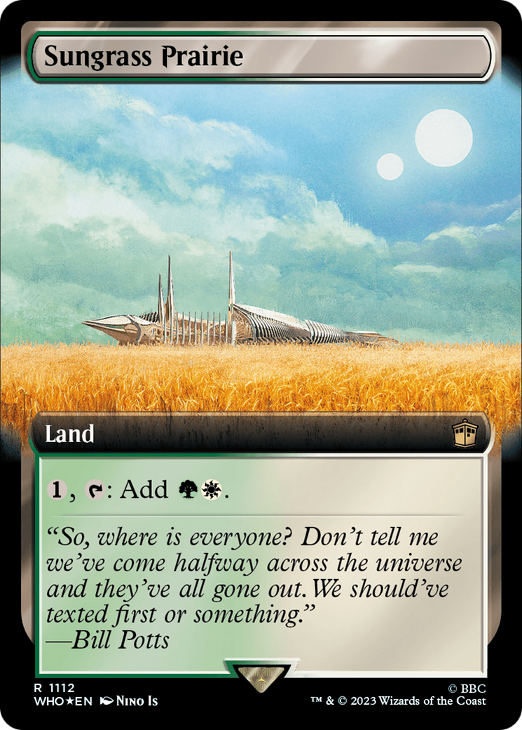 Sungrass Prairie (Extended Art) (Surge Foil) [Doctor Who] | Enigma On Main