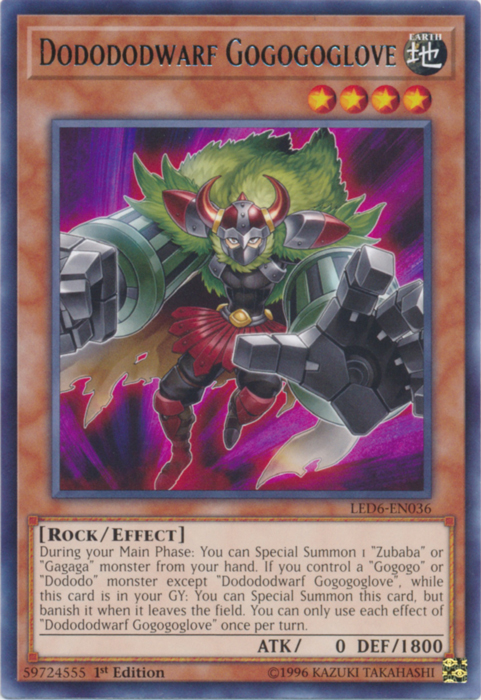 Dodododwarf Gogogoglove [LED6-EN036] Rare | Enigma On Main