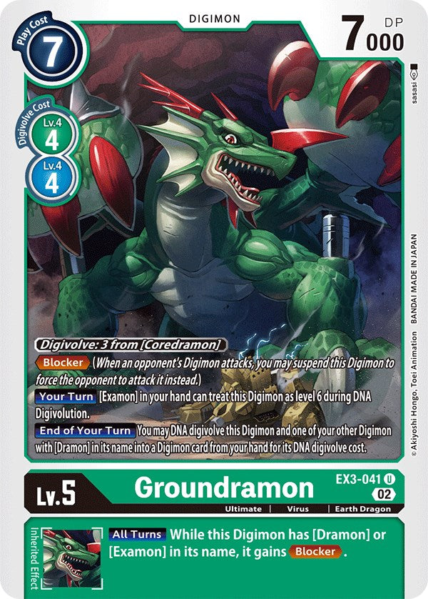 Groundramon [EX3-041] [Draconic Roar] | Enigma On Main