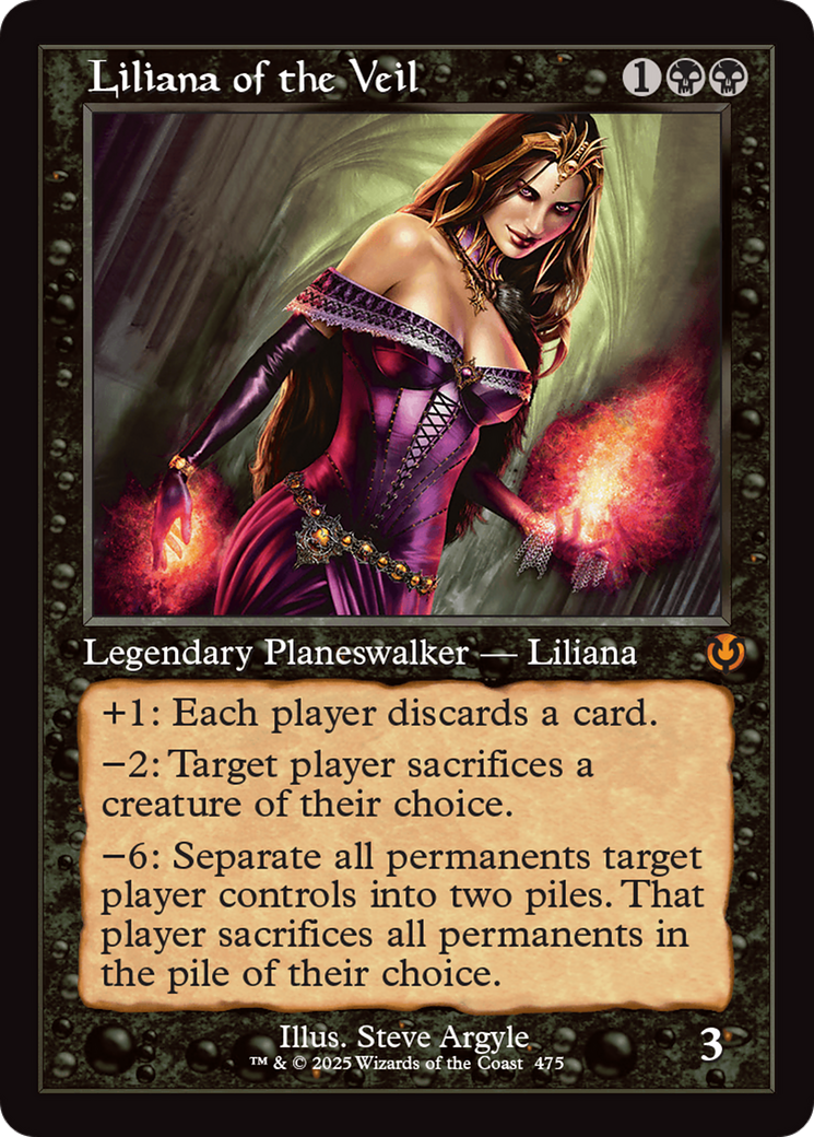 Liliana of the Veil (Retro Frame) [Innistrad Remastered] | Enigma On Main