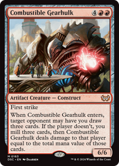 Combustible Gearhulk [Duskmourn: House of Horror Commander] | Enigma On Main