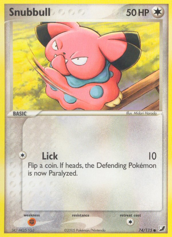 Snubbull (74/115) [EX: Unseen Forces] | Enigma On Main