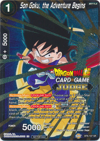 Son Goku, the Adventure Begins (BT6-107) [Judge Promotion Cards] | Enigma On Main