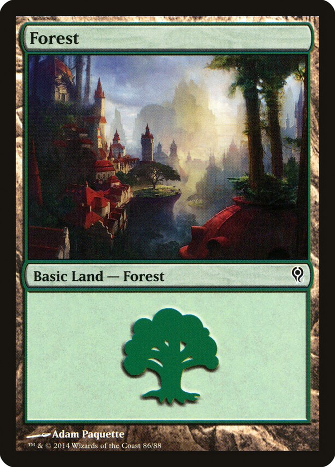 Forest (86) [Duel Decks: Jace vs. Vraska] | Enigma On Main