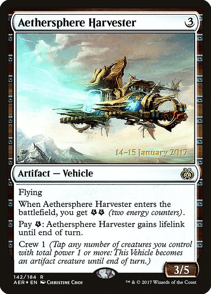 Aethersphere Harvester [Aether Revolt Prerelease Promos] | Enigma On Main