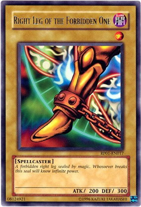 Right Leg of the Forbidden One [RP01-EN017] Rare | Enigma On Main