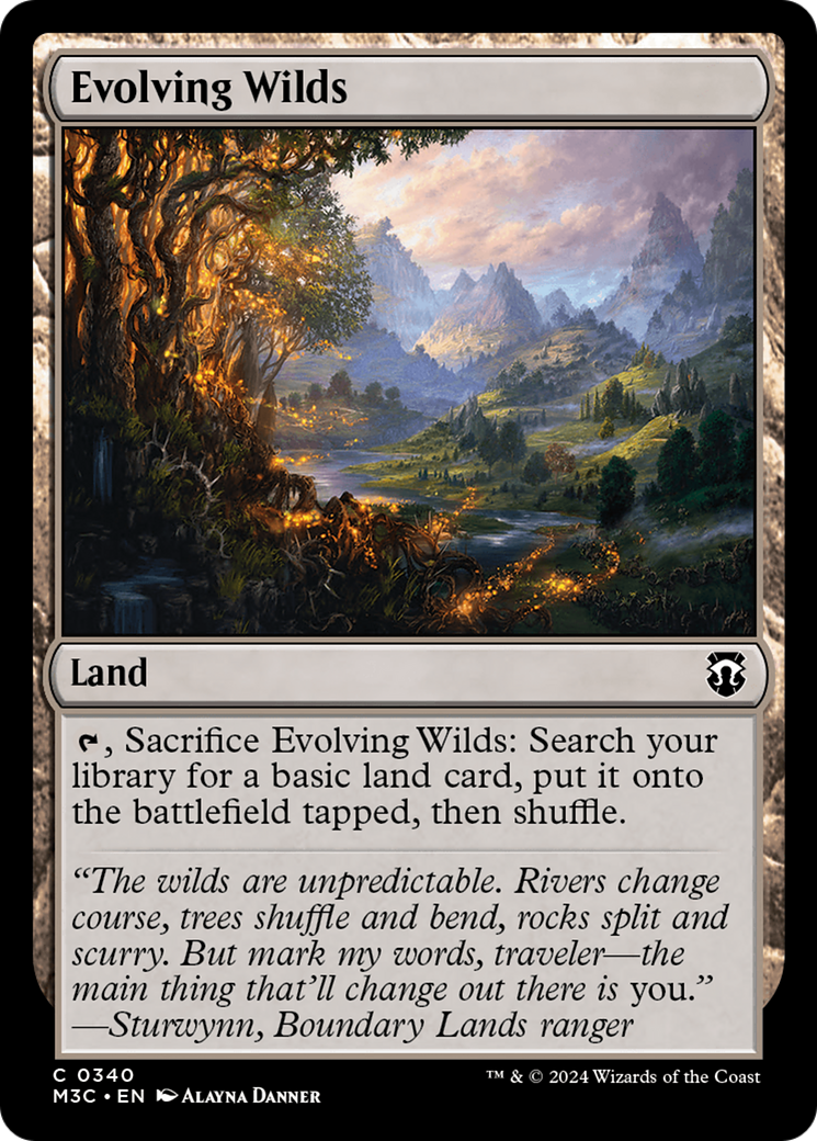 Evolving Wilds (Ripple Foil) [Modern Horizons 3 Commander] | Enigma On Main