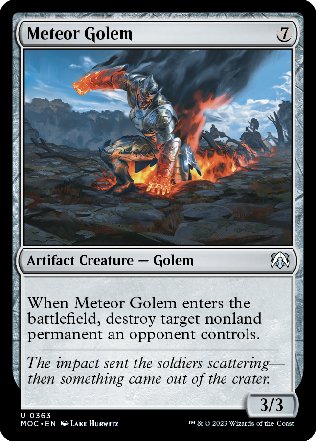 Meteor Golem [March of the Machine Commander] | Enigma On Main