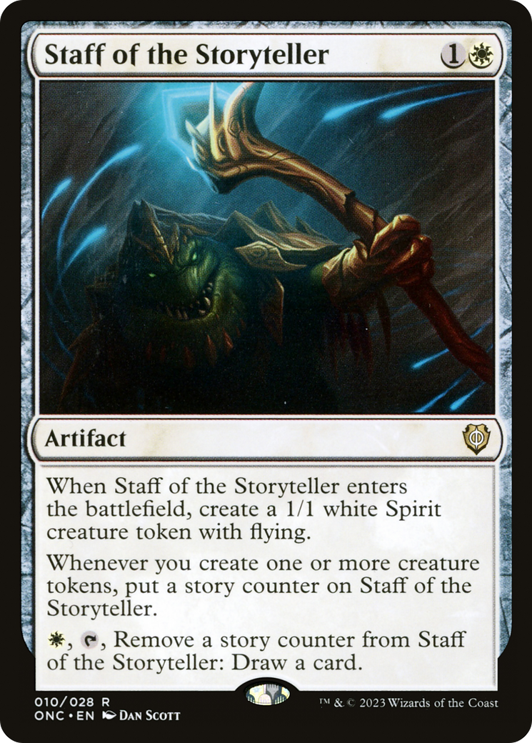 Staff of the Storyteller [Phyrexia: All Will Be One Commander] | Enigma On Main