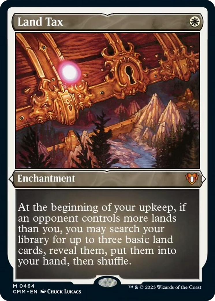 Land Tax (Foil Etched) [Commander Masters] | Enigma On Main