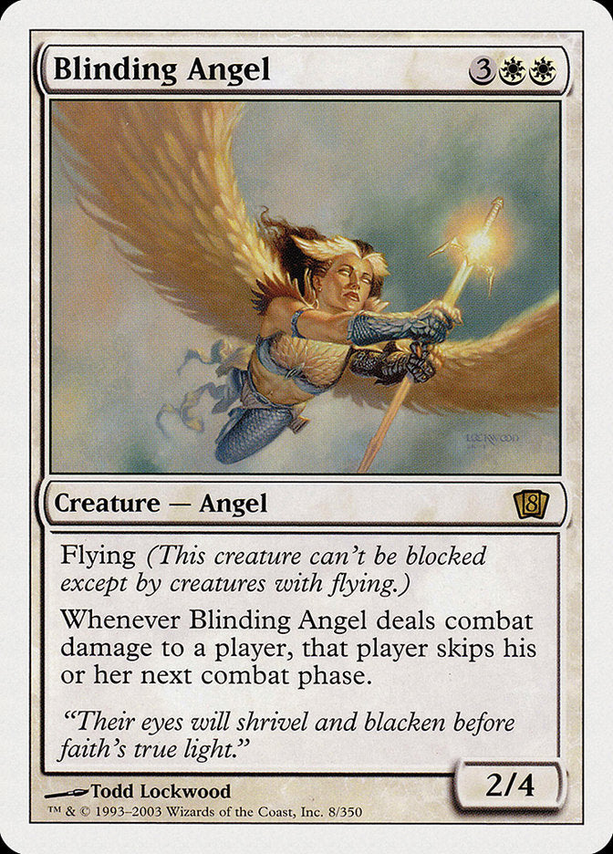 Blinding Angel (8th Edition) [Oversize Cards] | Enigma On Main