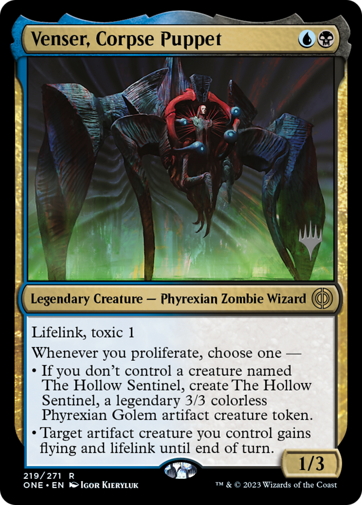 Venser, Corpse Puppet (Promo Pack) [Phyrexia: All Will Be One Promos] | Enigma On Main