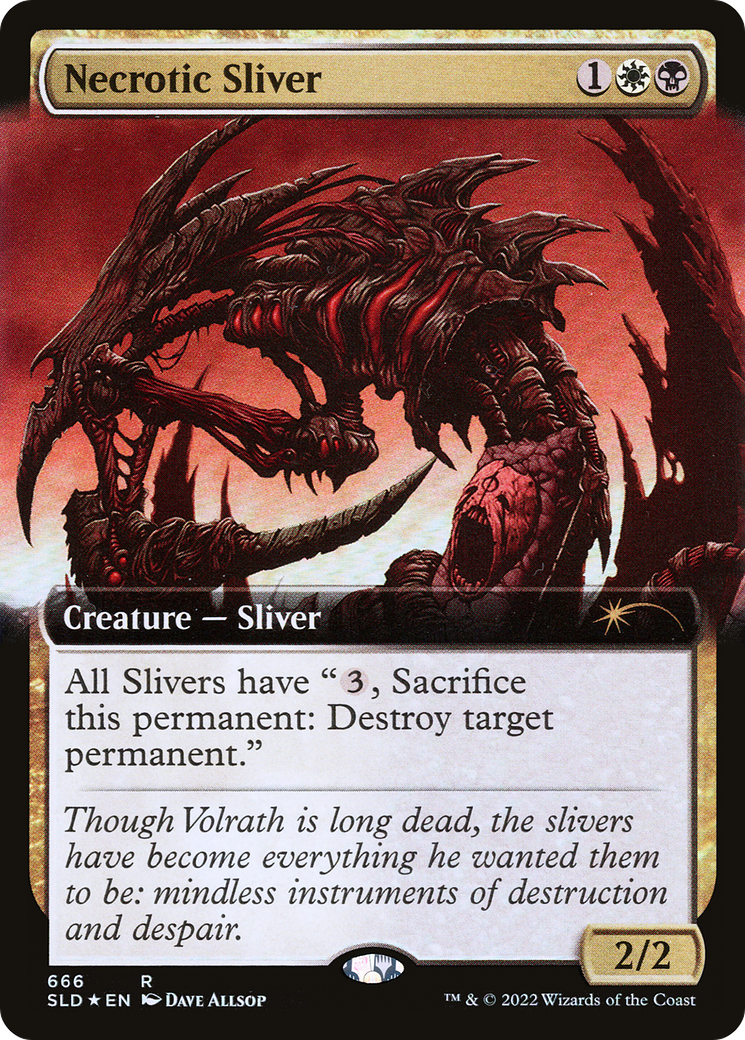 Necrotic Sliver (Extended Art) [Secret Lair Drop Promos] | Enigma On Main