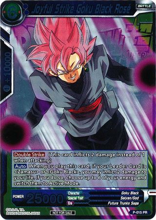 Joyful Strike Goku Black Rose (Metallic Foil) (Event Pack 2018) (P-015) [Promotion Cards] | Enigma On Main