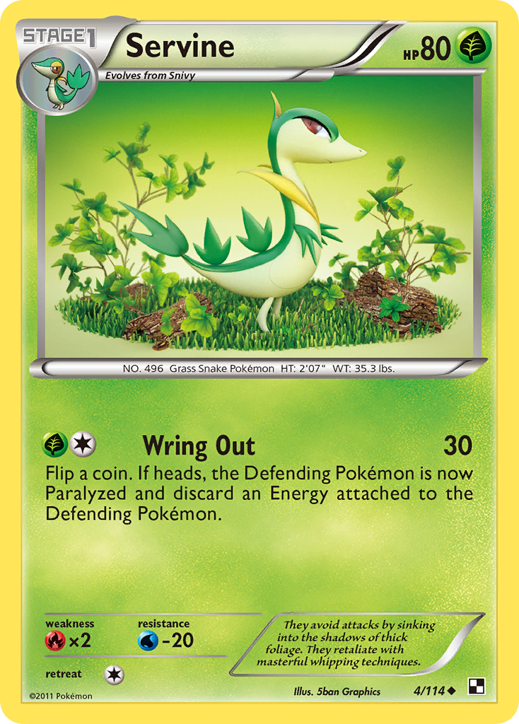 Servine (4/114) [Black & White: Base Set] | Enigma On Main