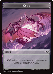 Copy // Dragon (0014) Double-Sided Token [Tarkir: Dragonstorm Commander Tokens] | Enigma On Main