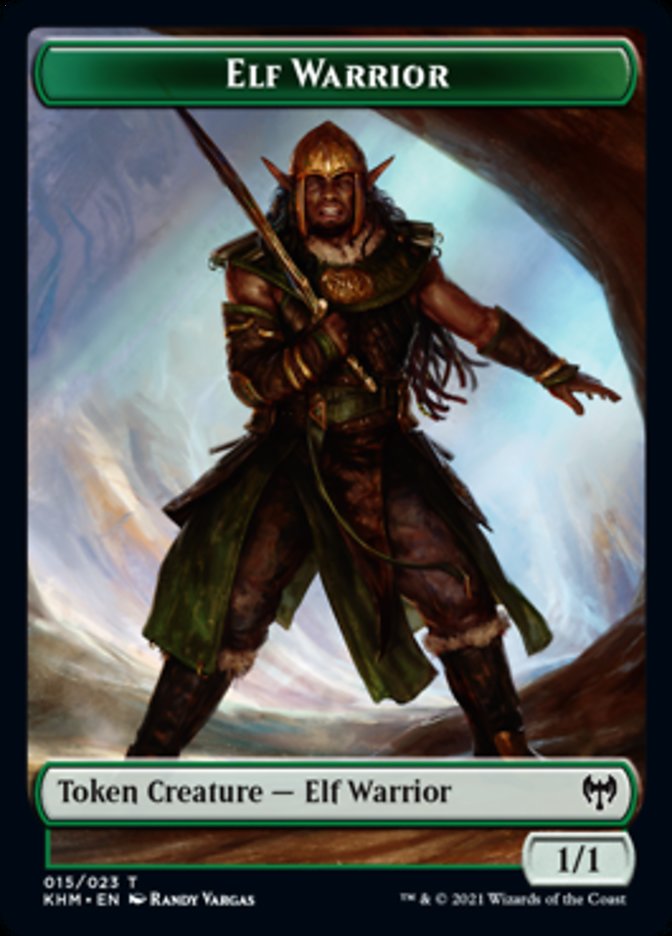 Elf Warrior Token [Kaldheim Tokens] | Enigma On Main