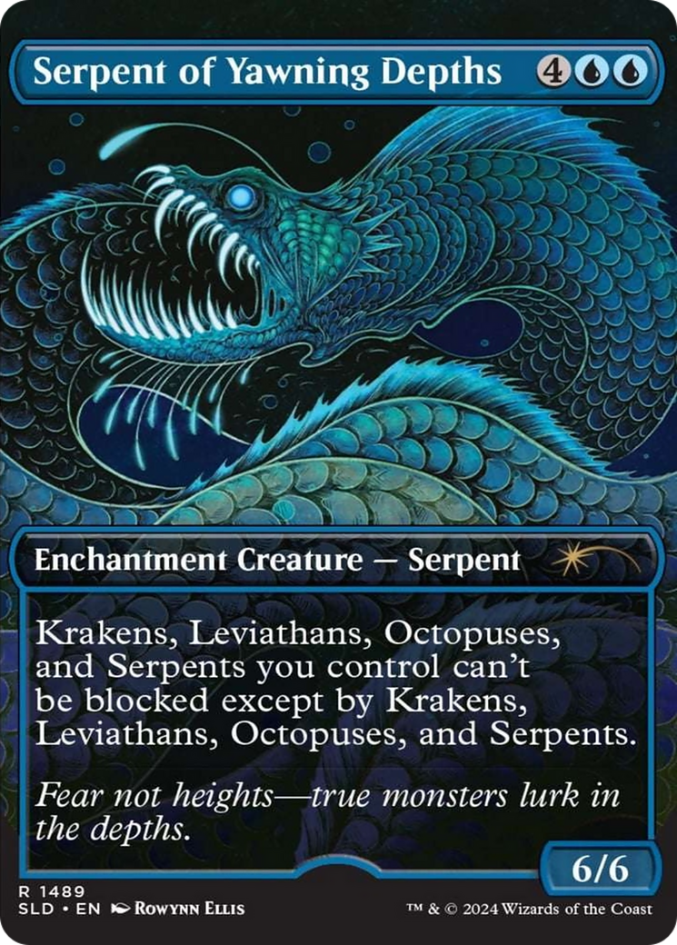 Serpent of Yawning Depths (Rainbow Foil) [Secret Lair Drop Series] | Enigma On Main