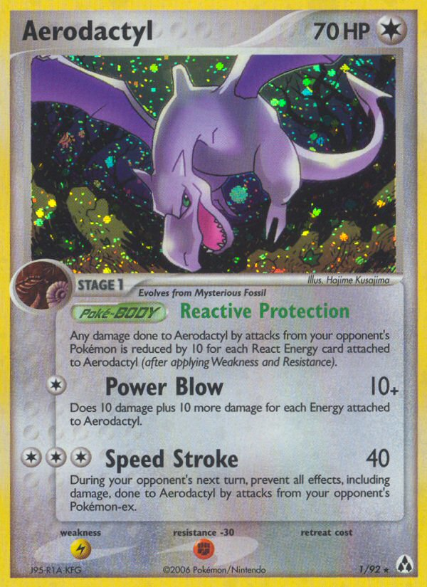 Aerodactyl (1/92) [EX: Legend Maker] | Enigma On Main