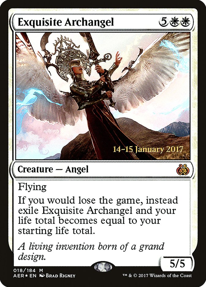 Exquisite Archangel [Aether Revolt Prerelease Promos] | Enigma On Main