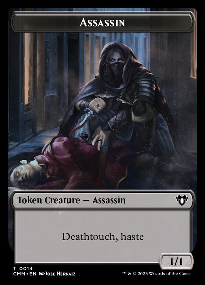 Treasure // Assassin Double-Sided Token [Commander Masters Tokens] | Enigma On Main