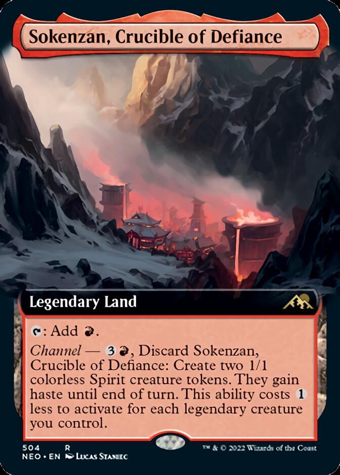 Sokenzan, Crucible of Defiance (Extended Art) [Kamigawa: Neon Dynasty] | Enigma On Main