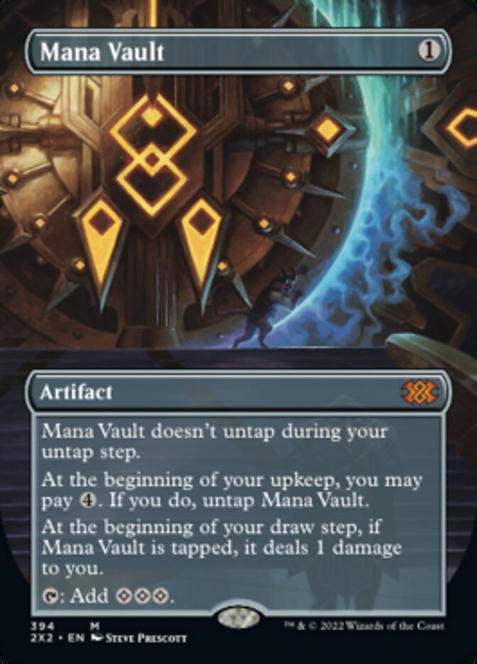 Mana Vault (Borderless Alternate Art) [Double Masters 2022] | Enigma On Main