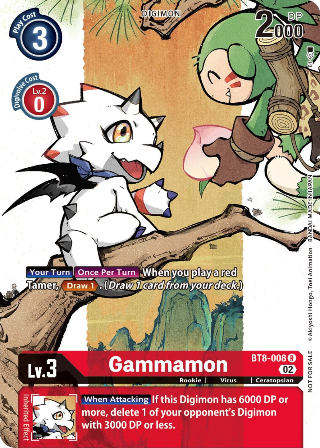 Gammamon [BT8-008] (Digimon Illustration Competition Promotion Pack) [New Awakening Promos] | Enigma On Main