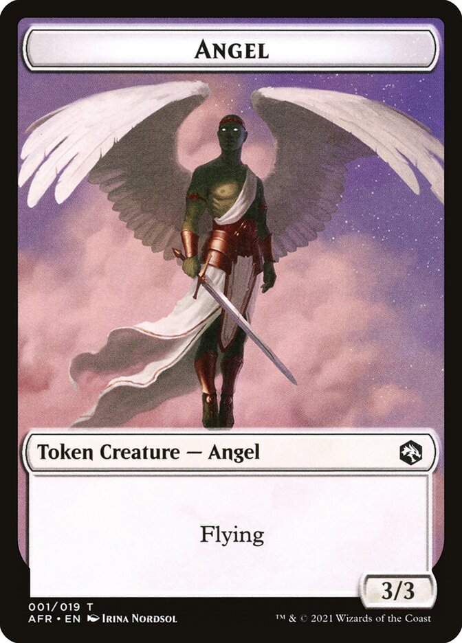 Angel // Dog Illusion Double-Sided Token [Dungeons & Dragons: Adventures in the Forgotten Realms Tokens] | Enigma On Main