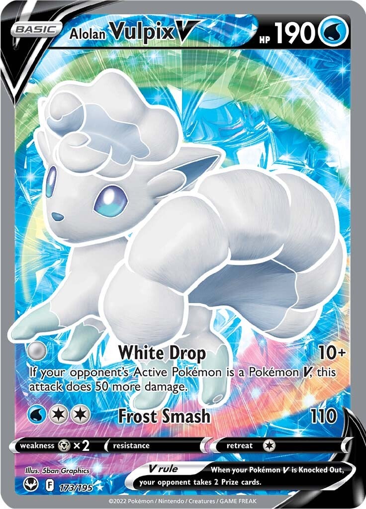 Alolan Vulpix V (173/195) [Sword & Shield: Silver Tempest] | Enigma On Main