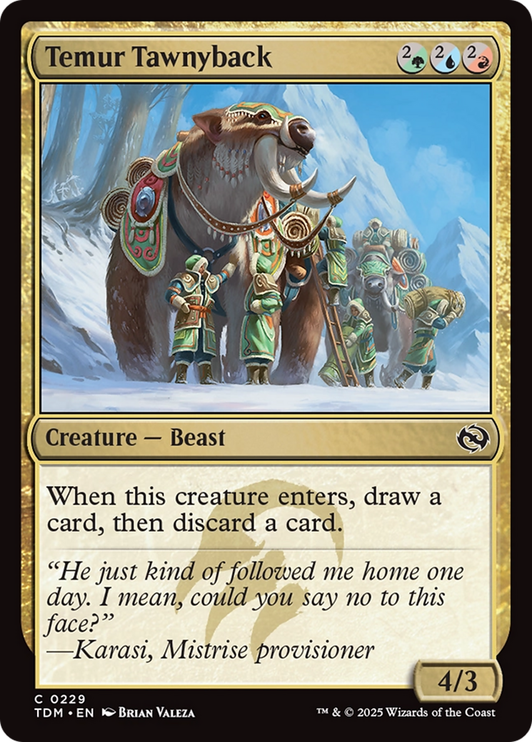 Temur Tawnyback [Tarkir: Dragonstorm] | Enigma On Main