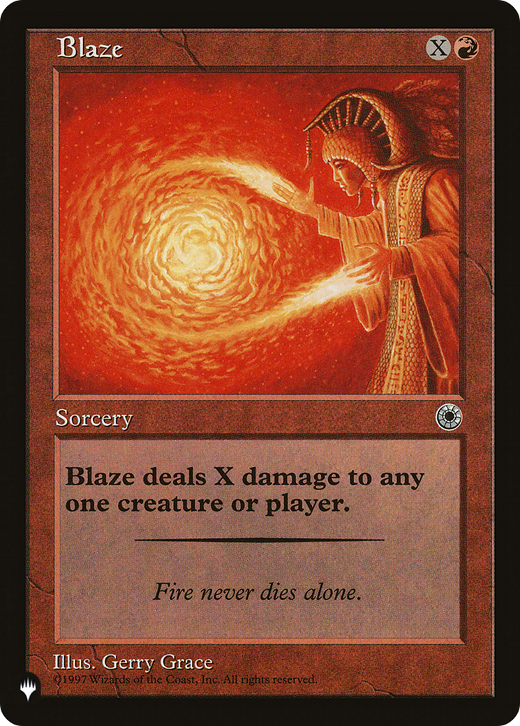 Blaze [The List Reprints] | Enigma On Main