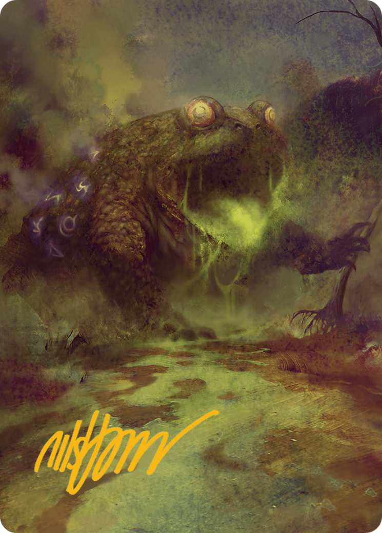 The Gitrog Monster Art Card (Gold-Stamped Signature) [Bloomburrow Art Series] | Enigma On Main