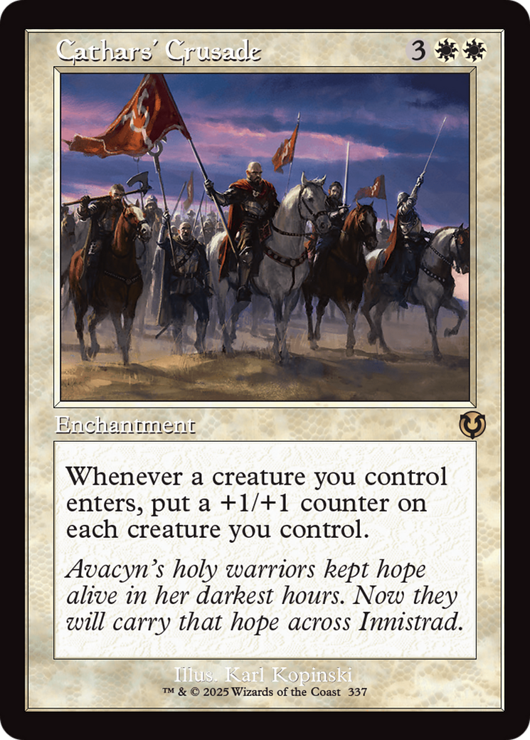 Cathars' Crusade (Retro Frame) [Innistrad Remastered] | Enigma On Main