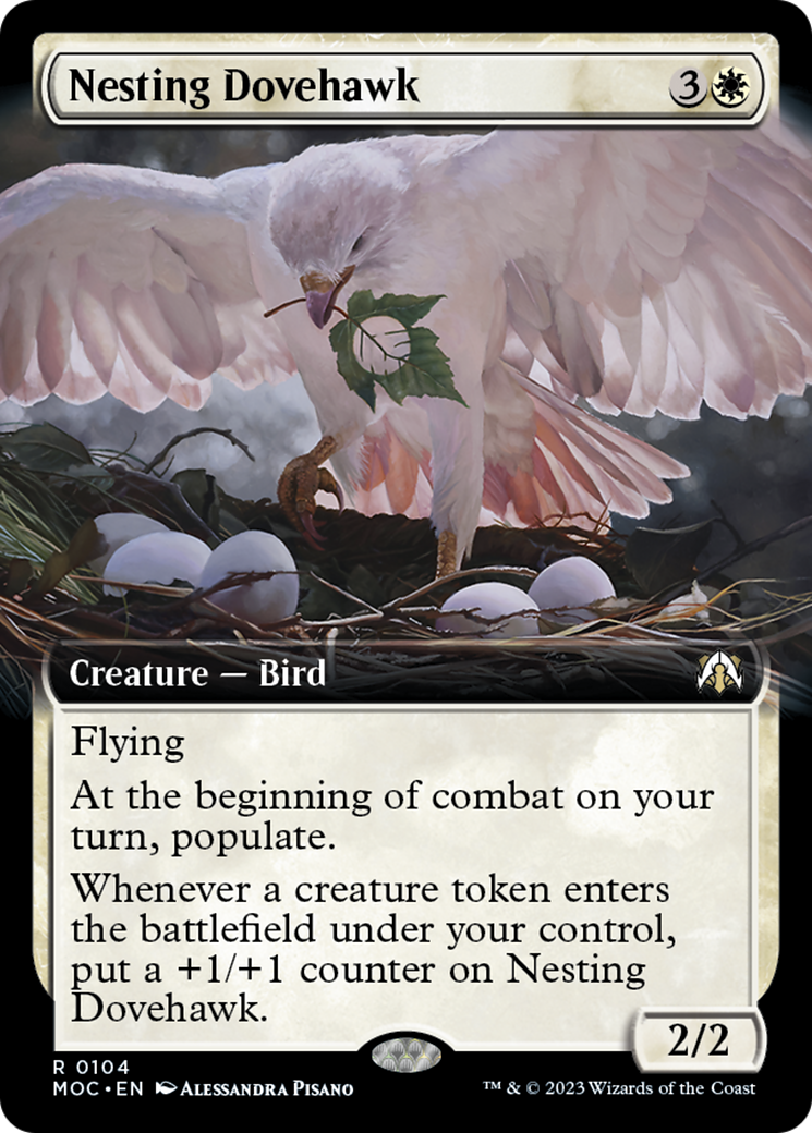 Nesting Dovehawk (Extended Art) [March of the Machine Commander] | Enigma On Main