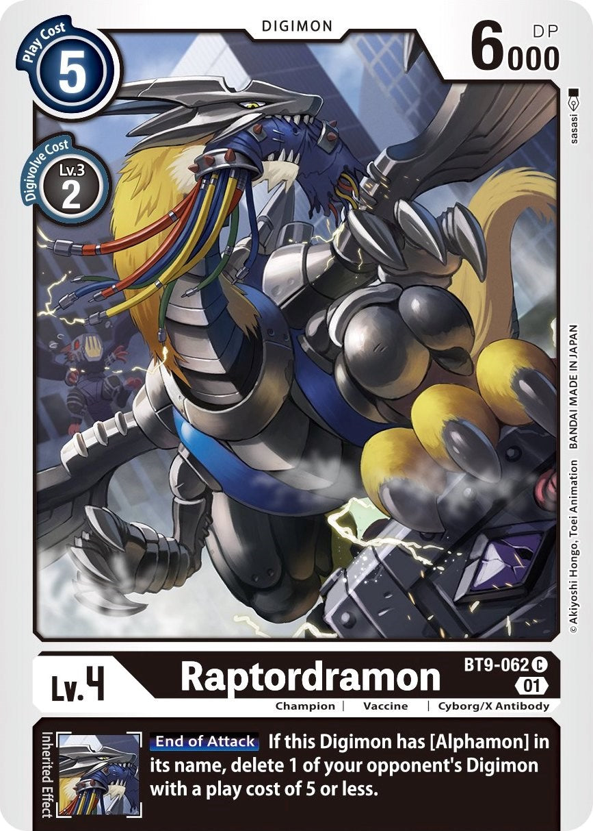 Raptordramon [BT9-062] [X Record] | Enigma On Main