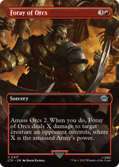 Foray of Orcs (Borderless Alternate Art) [The Lord of the Rings: Tales of Middle-Earth] | Enigma On Main