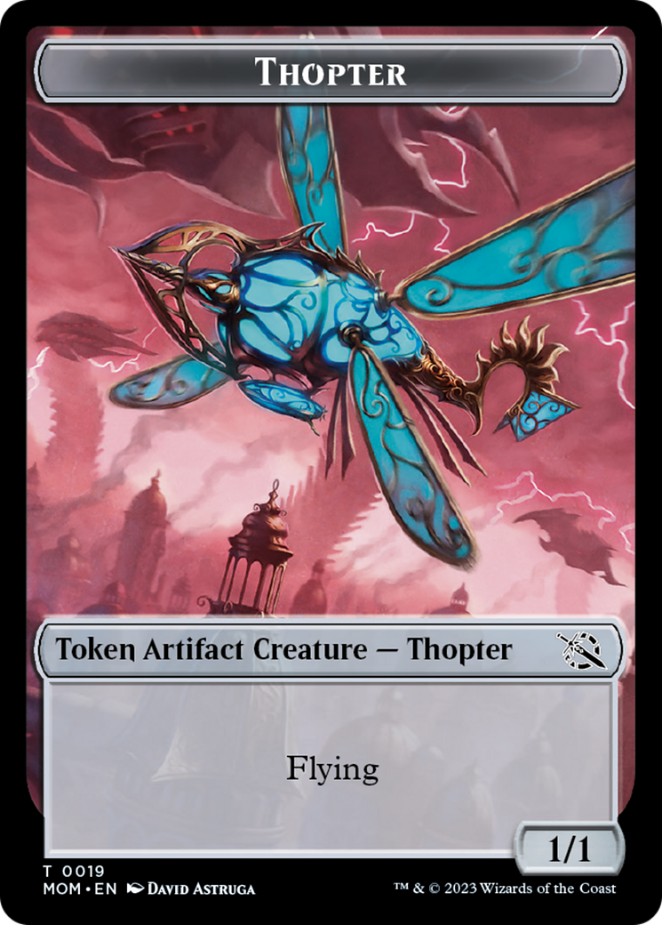 Treasure (21) // Thopter Double-Sided Token [March of the Machine Tokens] | Enigma On Main