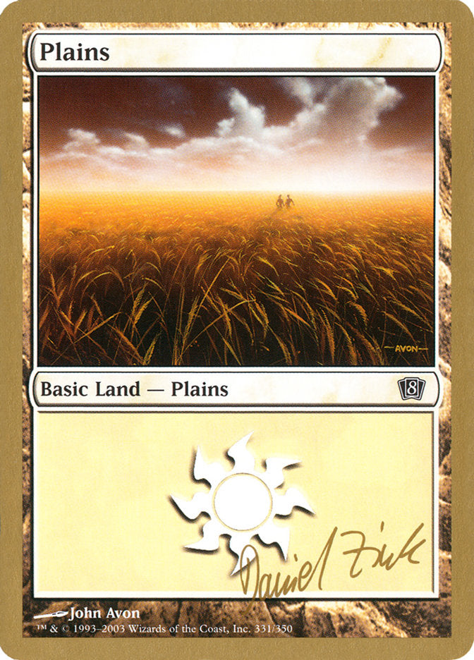 Plains (dz331) (Daniel Zink) [World Championship Decks 2003] | Enigma On Main