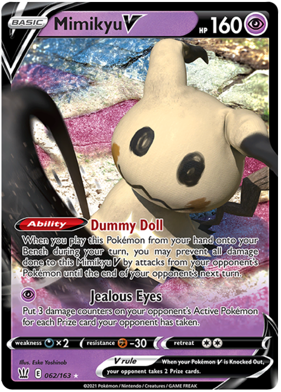 Mimikyu V (062/163) [Sword & Shield: Battle Styles] | Enigma On Main