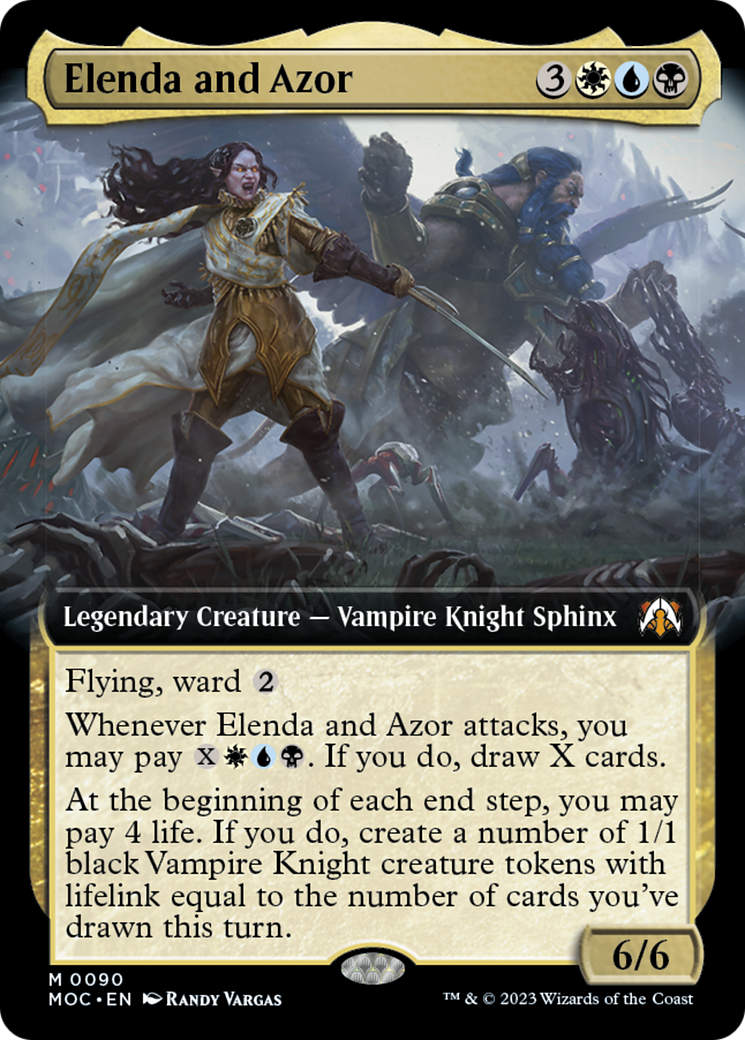Elenda and Azor (Extended Art) [March of the Machine Commander] | Enigma On Main