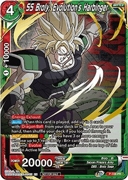 SS Broly, Evolution's Harbinger (Gold Stamped) (P-336) [Tournament Promotion Cards] | Enigma On Main