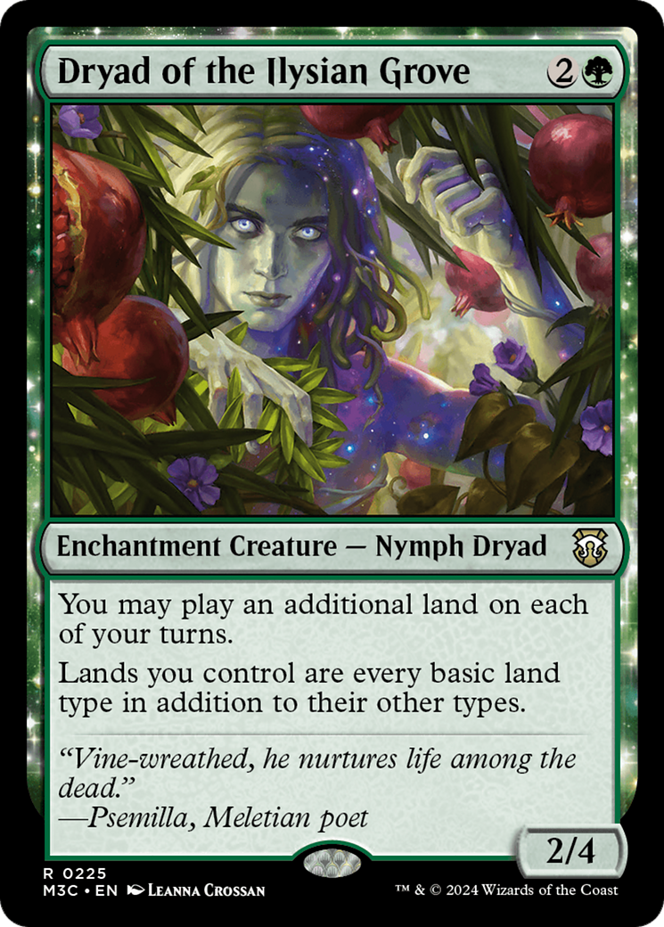 Dryad of the Ilysian Grove (Ripple Foil) [Modern Horizons 3 Commander] | Enigma On Main