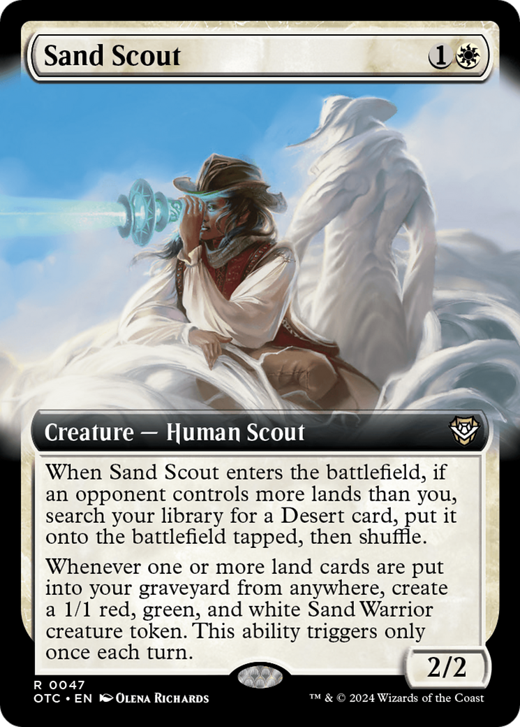 Sand Scout (Extended Art) [Outlaws of Thunder Junction Commander] | Enigma On Main