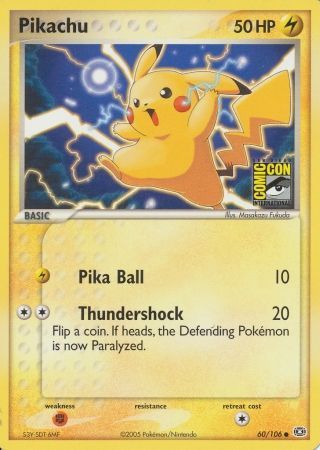 Pikachu (60/106) (2005 San Diego Comic Con) [Miscellaneous Cards] | Enigma On Main