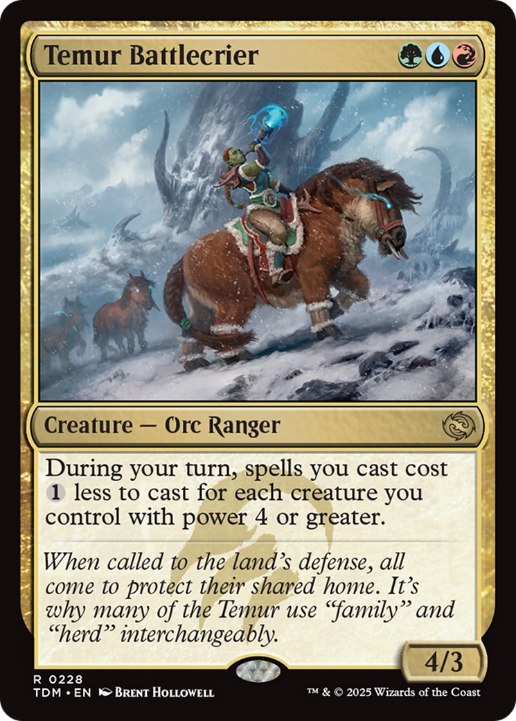 Temur Battlecrier [Tarkir: Dragonstorm] | Enigma On Main