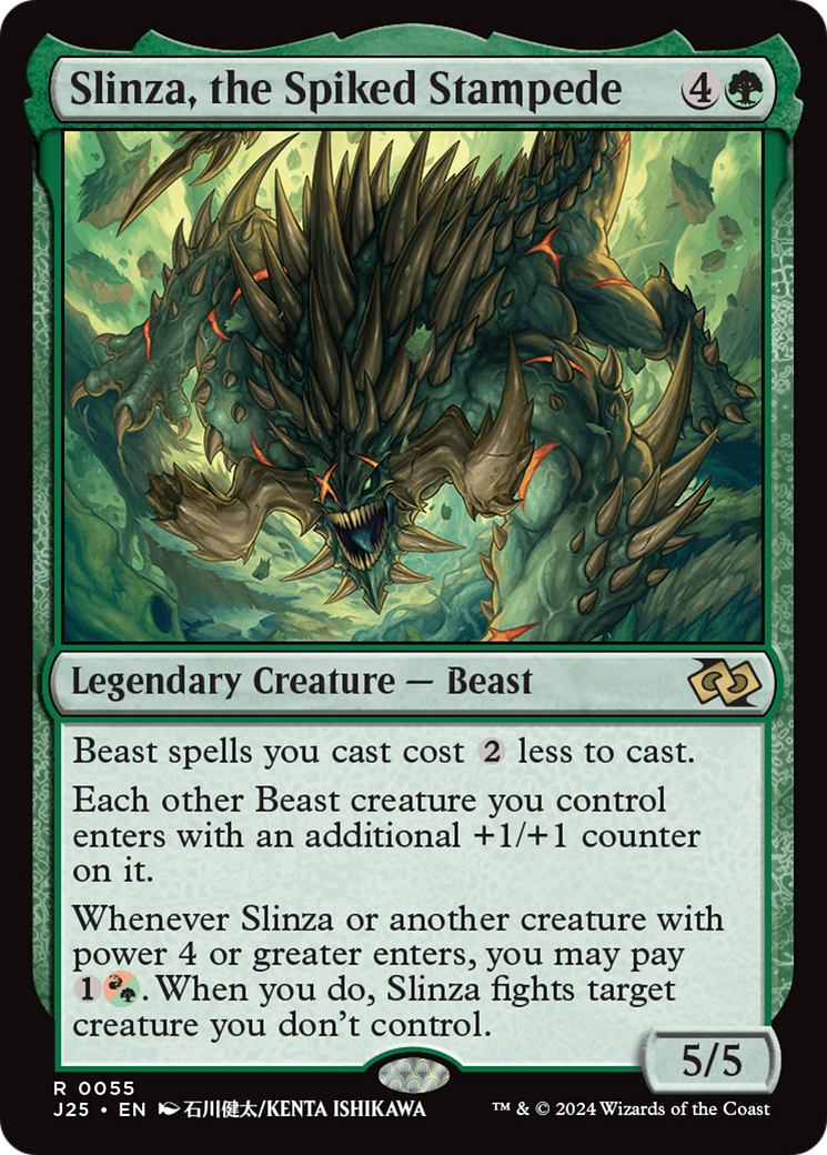 Slinza, the Spiked Stampede [Foundations Jumpstart] | Enigma On Main