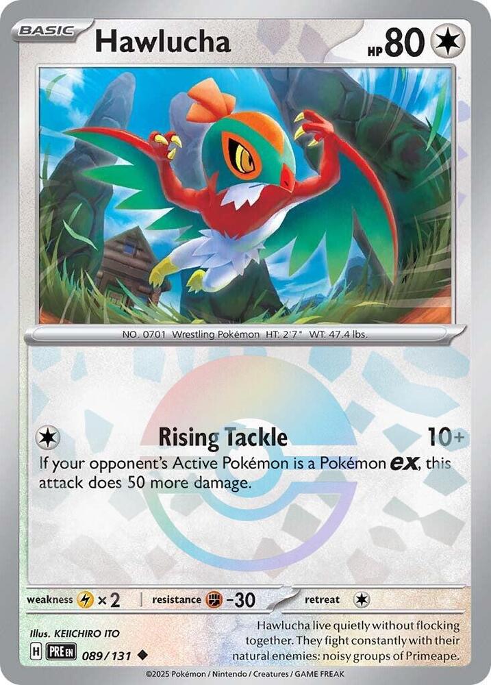 Hawlucha (089/131) (Poke Ball Pattern) [Scarlet & Violet: Prismatic Evolutions] | Enigma On Main